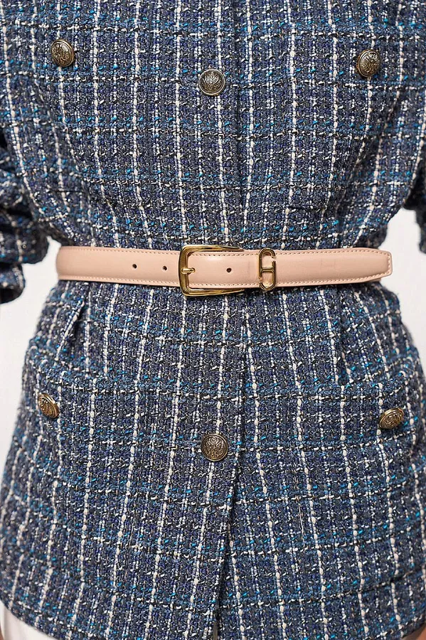 Colby Taupe Women's Leather Belt