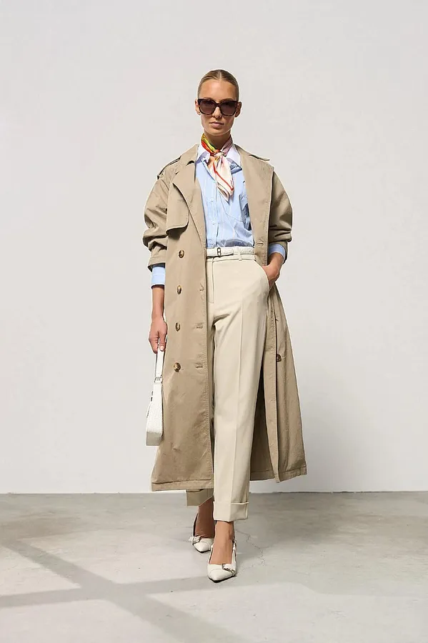 Trenchcoat für Damen, Oversize, Cedric, grün