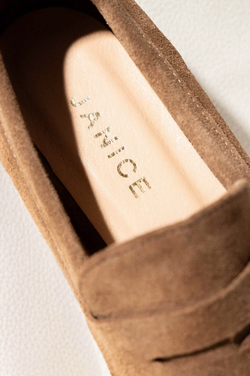 Wildleder-Loafer für Damen, Burt, braun