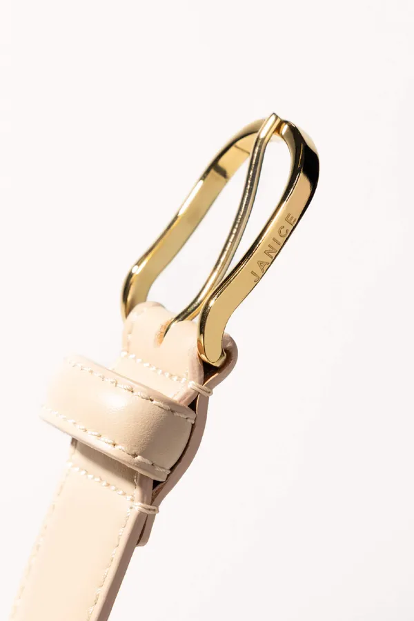 Lederriemen für Damen Chase Creme