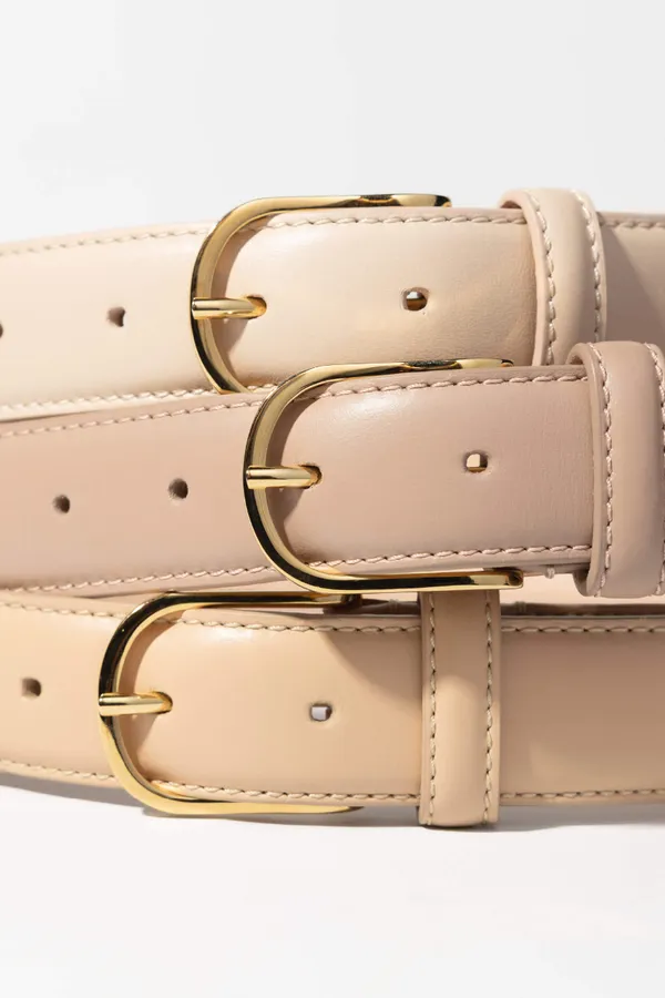 Lederriemen für Damen Chase Creme