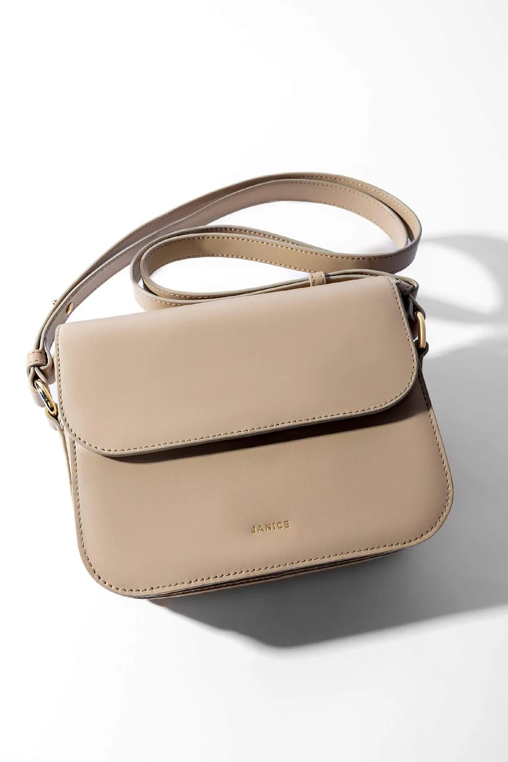 Lederhandtasche für Damen Elias Beige