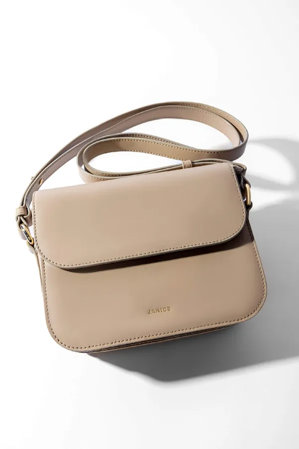 Lederhandtasche für Damen Elias Beige
