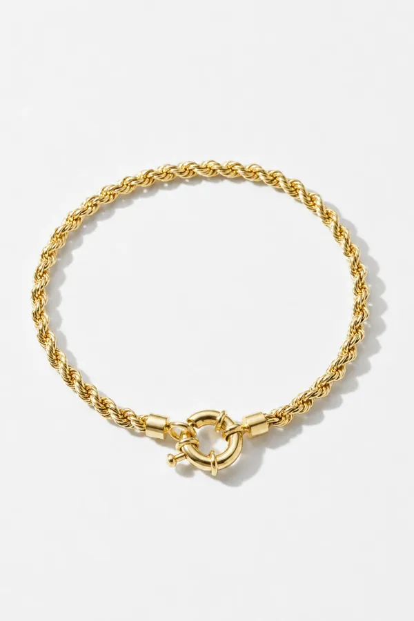 Gouden Armband Gedraaide Schakel Chester Twisted Chain