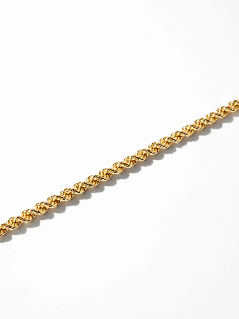 Gouden Armband Gedraaide Schakel Chester Twisted Chain