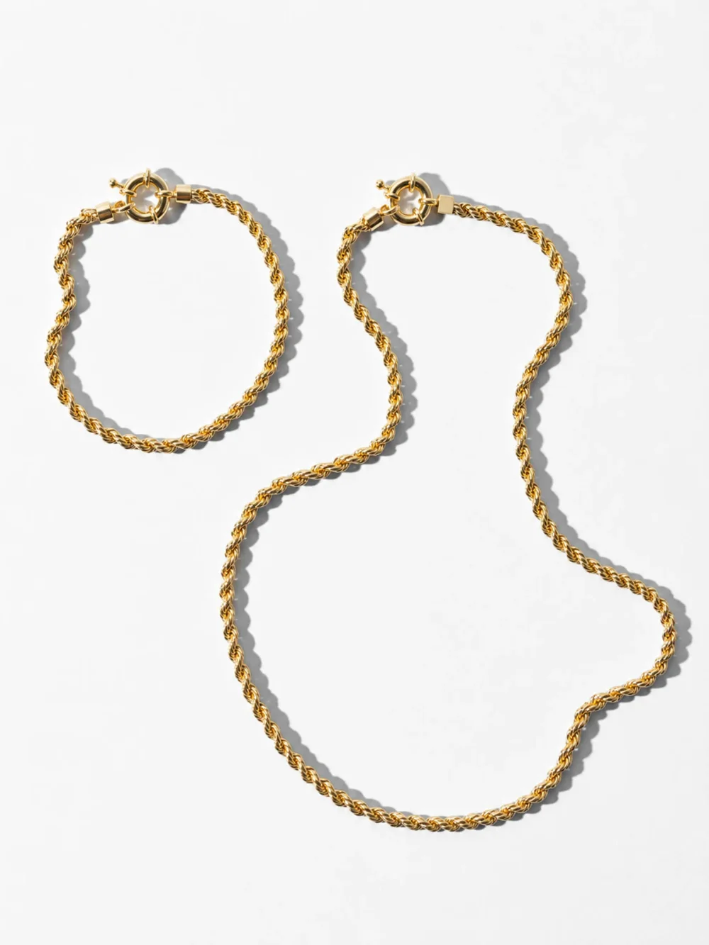 Gouden Armband Gedraaide Schakel Chester Twisted Chain