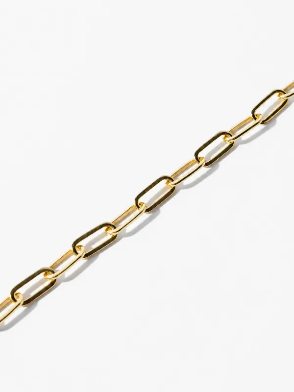 Gouden Armband Paperclip Schakel Legend
