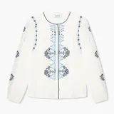 Austin Blouse Wit Blauw