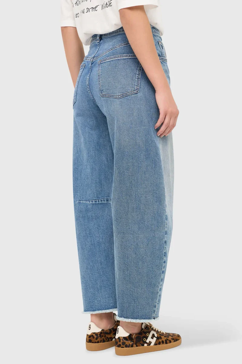 Barrel Jeans Damen Midrise Billy Blau 379