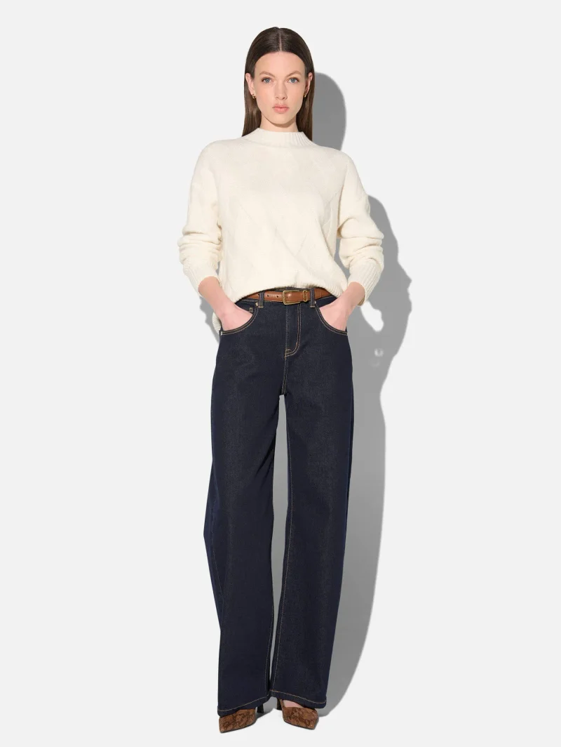 Barrel Jeans Dames Stretch Mid Rise Baxter Japanese Denim