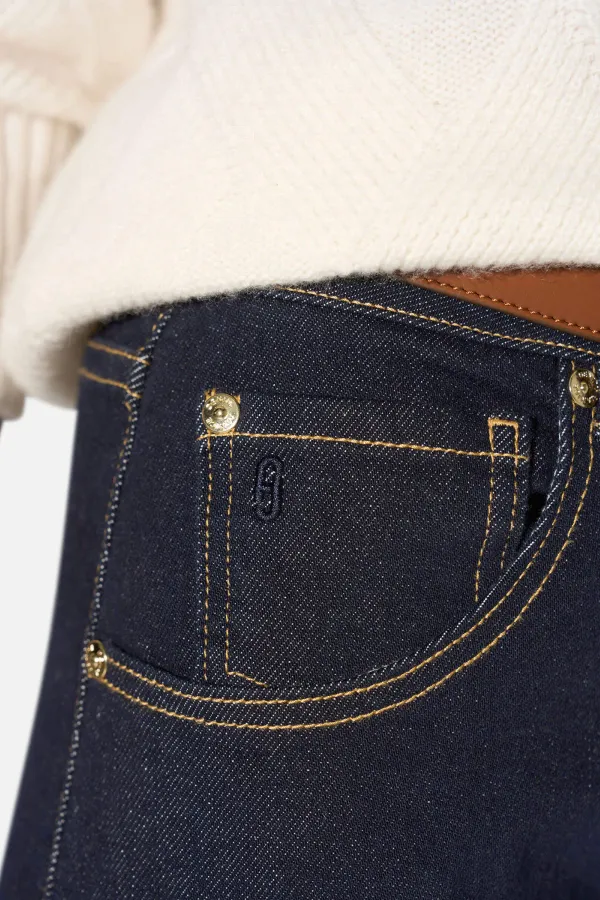 Barrel Jeans Dames Stretch Mid Rise Baxter Japanese Denim