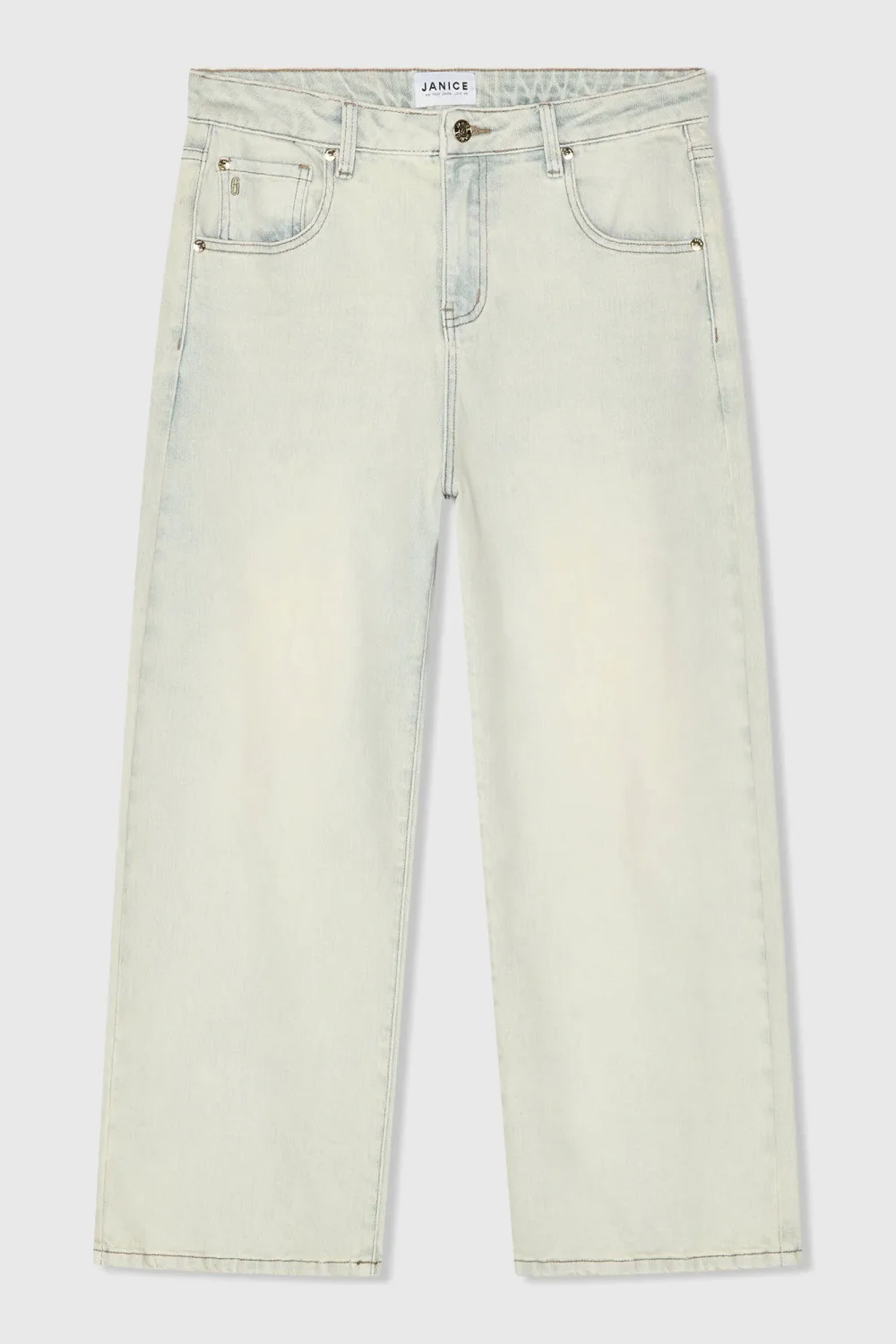 Barrel Jeans Damen Stretch Mid Rise Baxter Blau 004