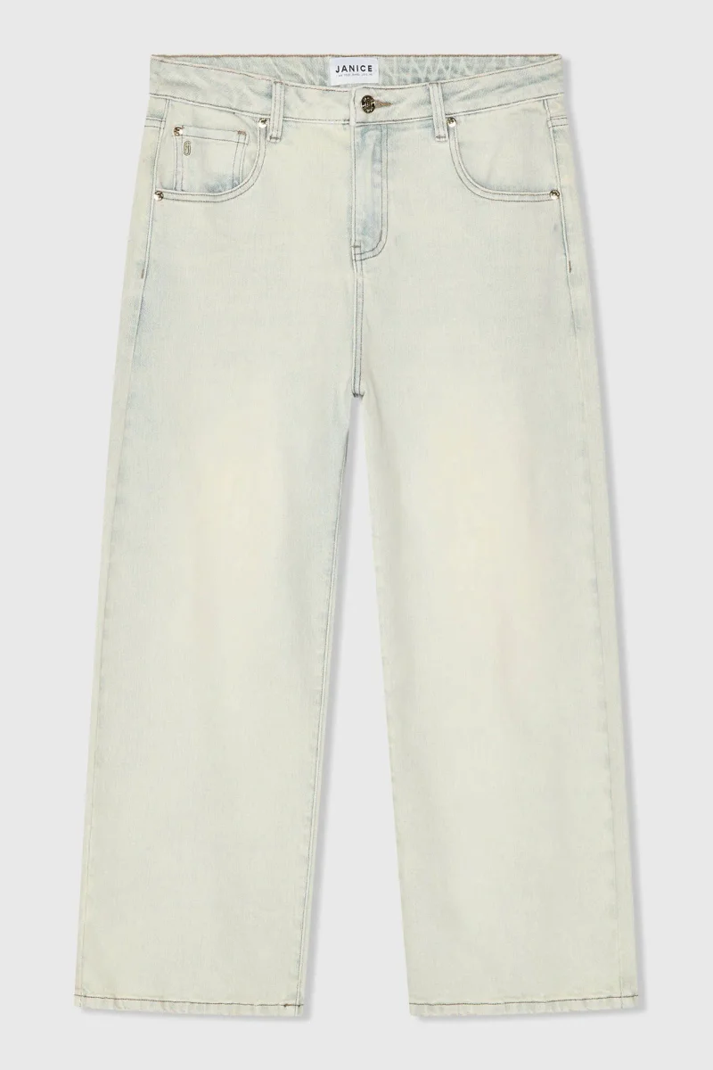 Barrel Jeans Damen Stretch Mid Rise Baxter Blau 004