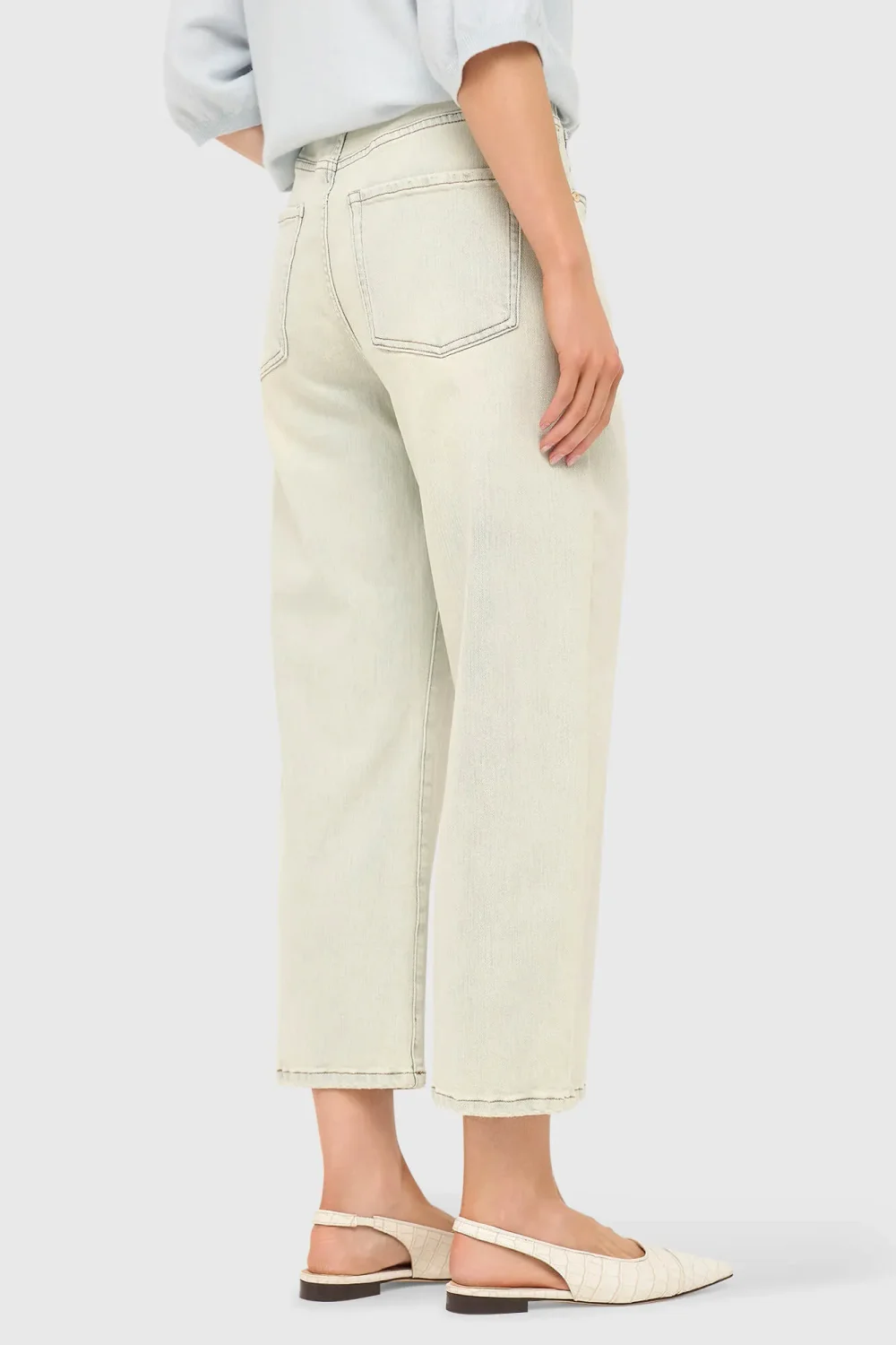 Barrel Jeans Damen Stretch Mid Rise Baxter Blau 004