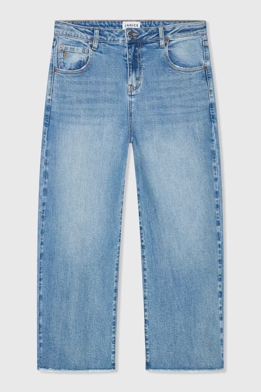 Barrel-Jeans für Damen, Stretch, mittlere Leibhöhe, BAXTER, Blau, 786