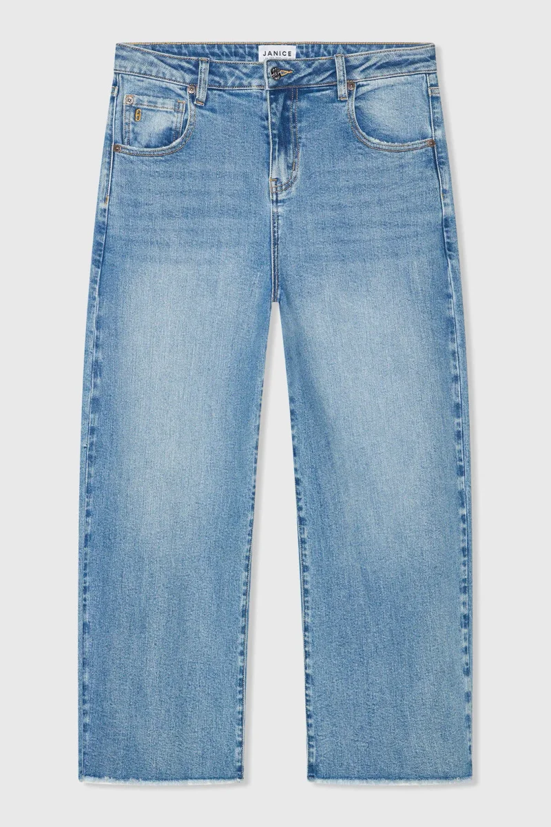 Barrel-Jeans für Damen, Stretch, mittlere Leibhöhe, BAXTER, Blau, 786