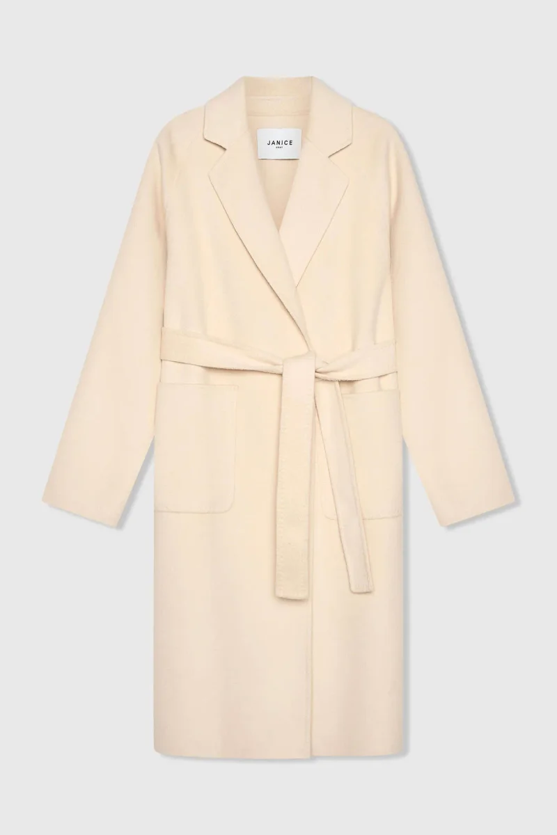Kaschmir-Damenjacke, lang, Double-Face, Jules, beige