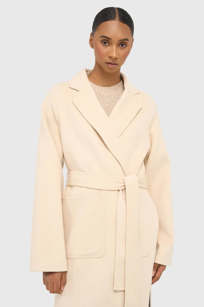 Kaschmir-Damenjacke, lang, Double-Face, Jules, beige