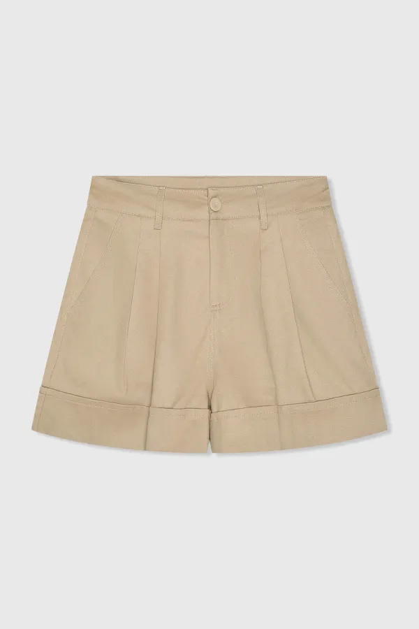 Beige Baumwollshorts für Damen von Arthur