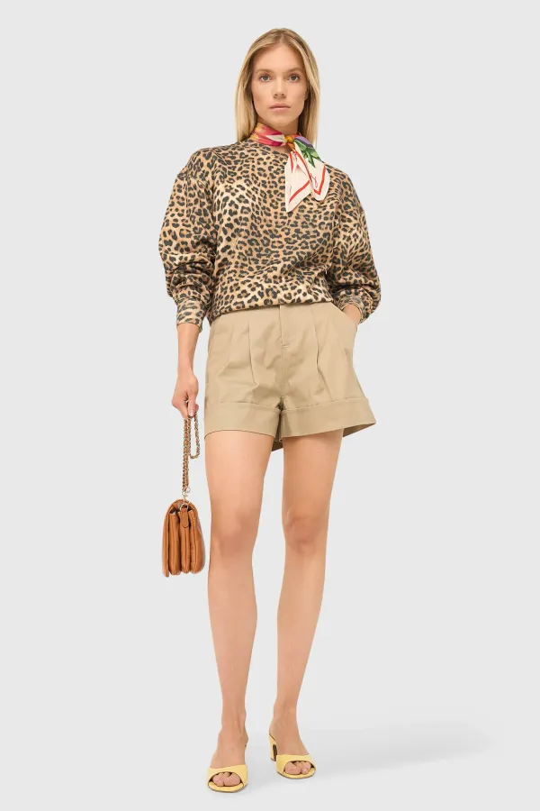 Beige Baumwollshorts für Damen von Arthur