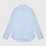 Blauwe Gestreepte Dames Blouse Phil