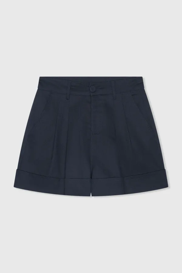 Blaue Baumwollshorts für Damen von Arthur