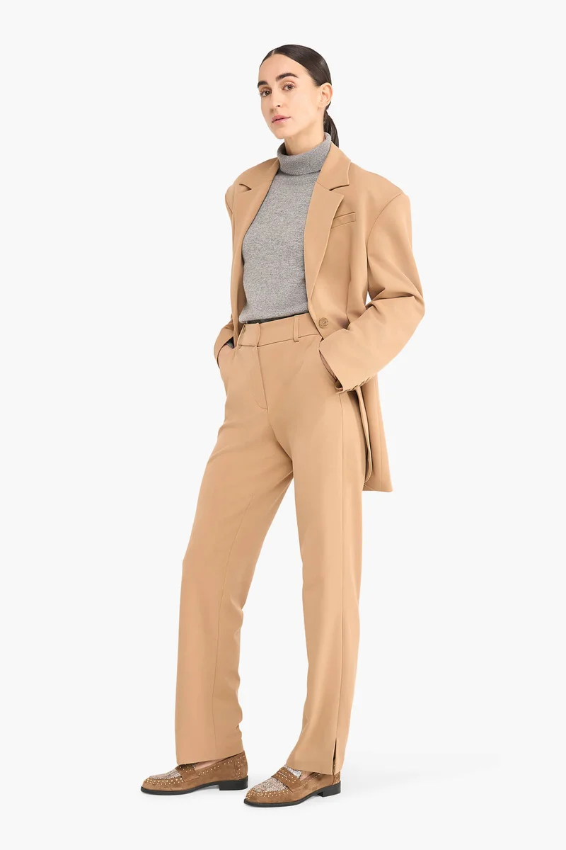 Women's Oversized Blazer Buddy Beige