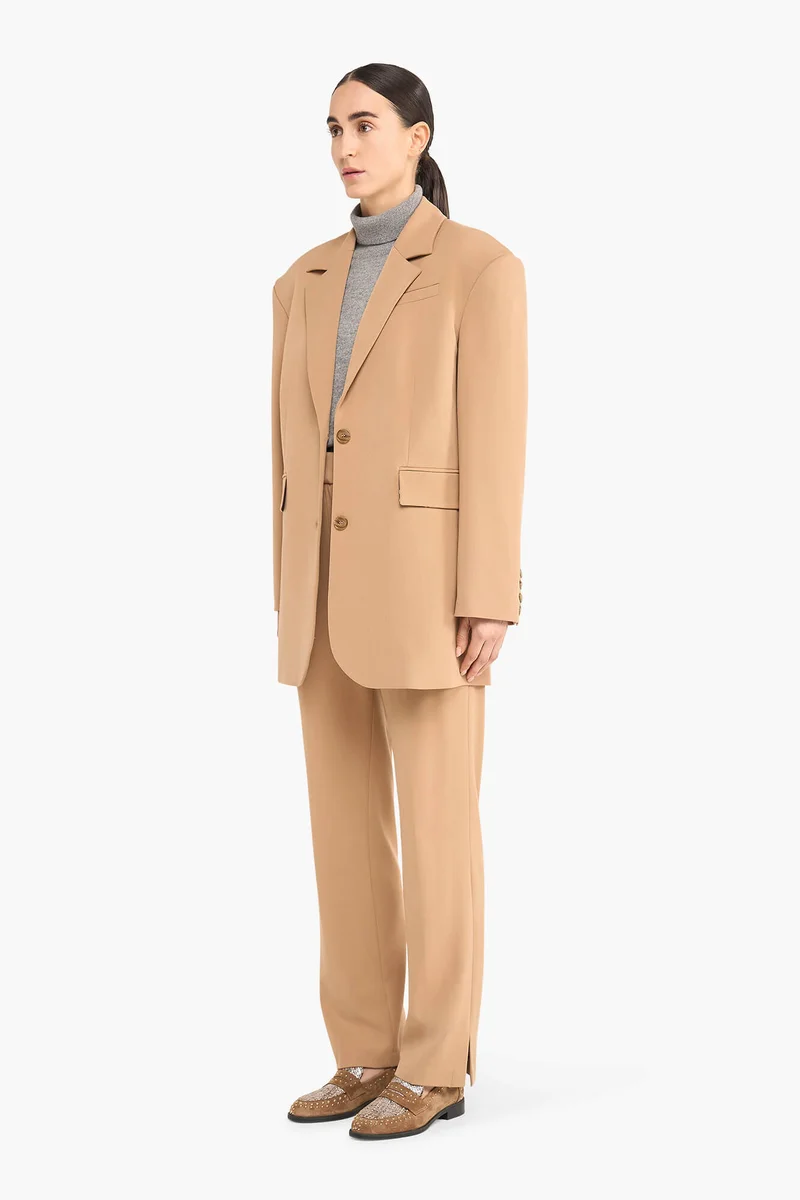 Women's Oversized Blazer Buddy Beige