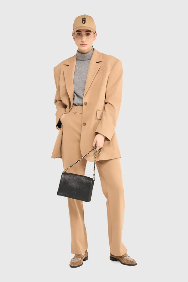 Damen-Kappe mit Logo, beige, Jeff