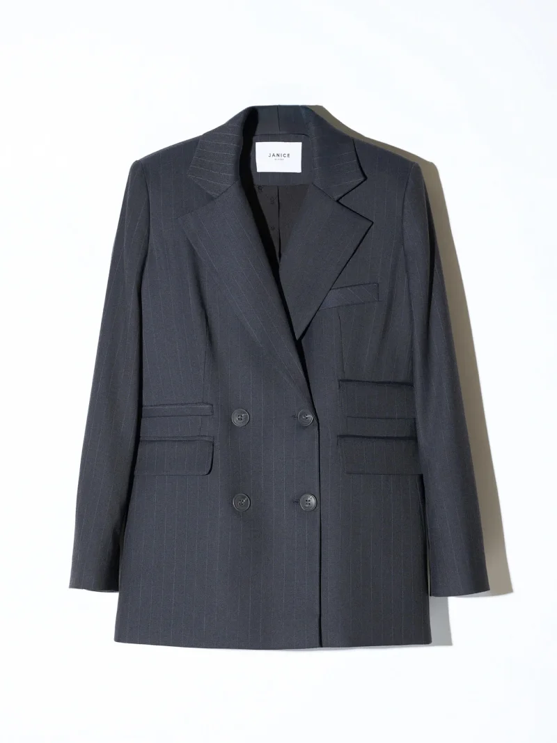 Blazer Dames Blauw Krijtstreep Martin