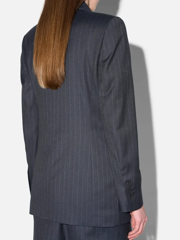 Blazer Dames Blauw Krijtstreep Martin