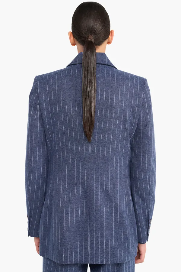 Blazer Dames Double Breasted Martin Blauw Streep