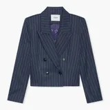 Blazer Dames Kort Stan Blauw Streep