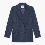 Blazer Dames Double Breasted Martin Blauw Streep