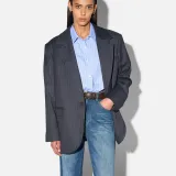 Blazer Dames Boyfriend Blauw Krijtstreep Oxen