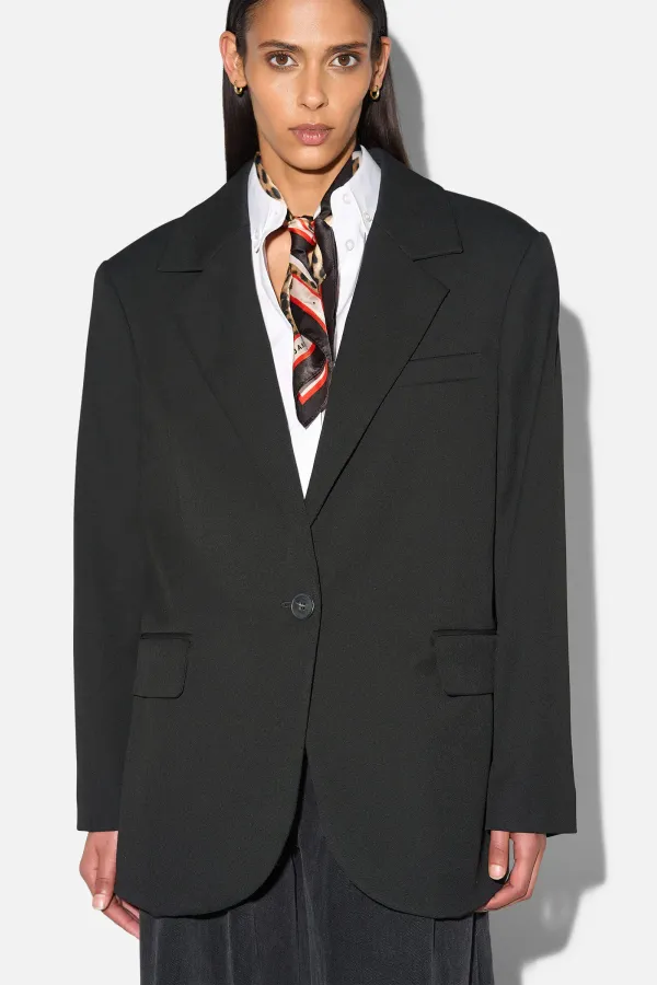 Blazer Dames Boyfriend Zwart Oxen