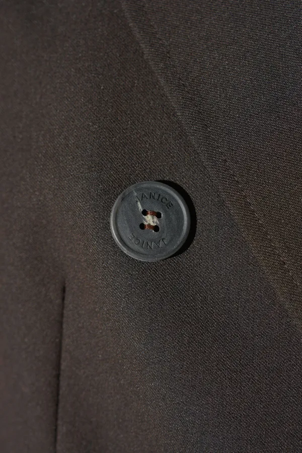 Blazer Dames Bruin Double Breasted Connor