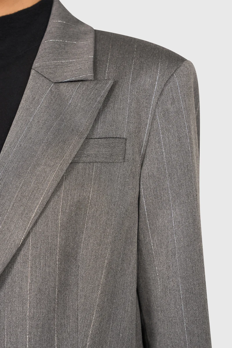 Hank Gray Stripe Lurex
