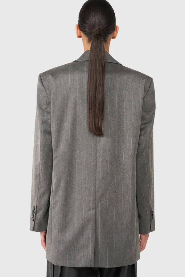 Hank Gray Stripe Lurex
