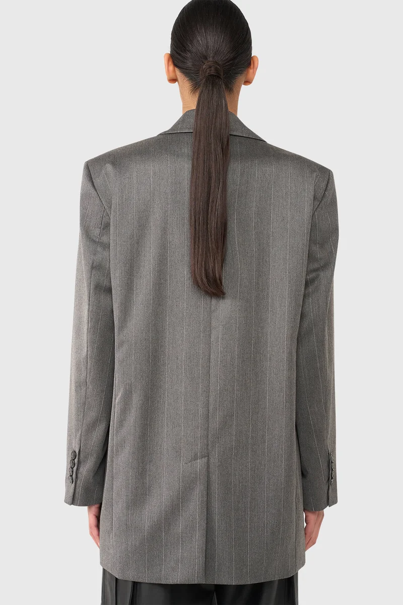 Hank Gray Stripe Lurex