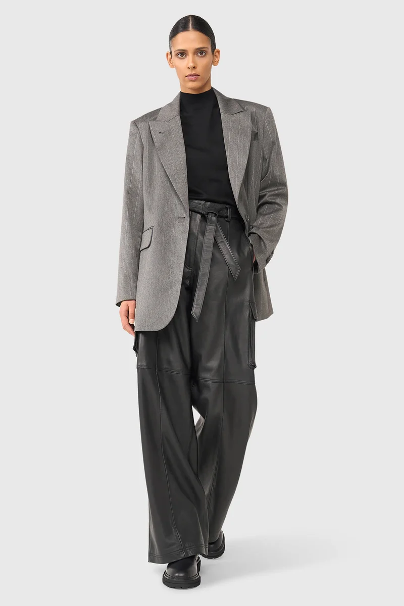 Hank Gray Stripe Lurex