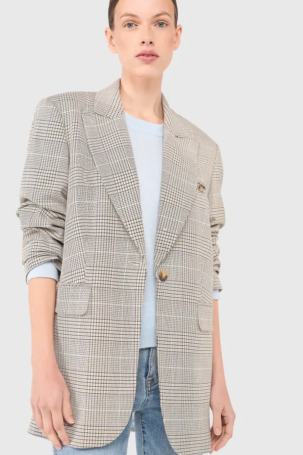 Hank Blazer, Checkered, Beige