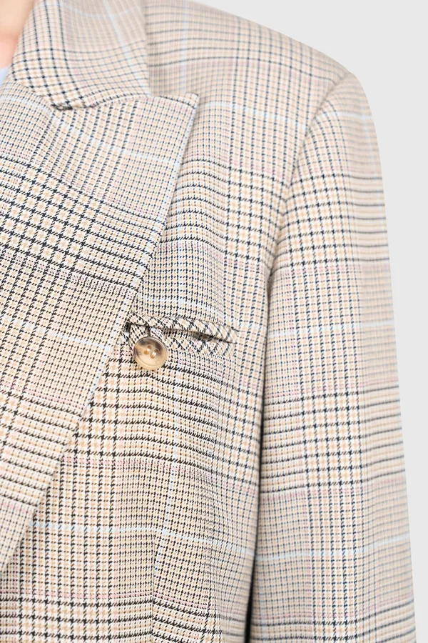 Hank Blazer, Checkered, Beige