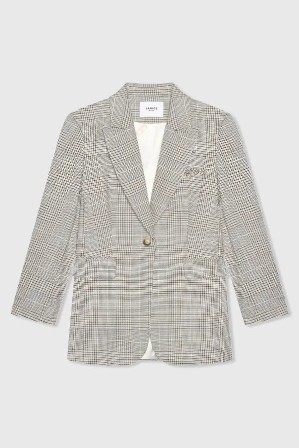 Hank Blazer, Checkered, Beige