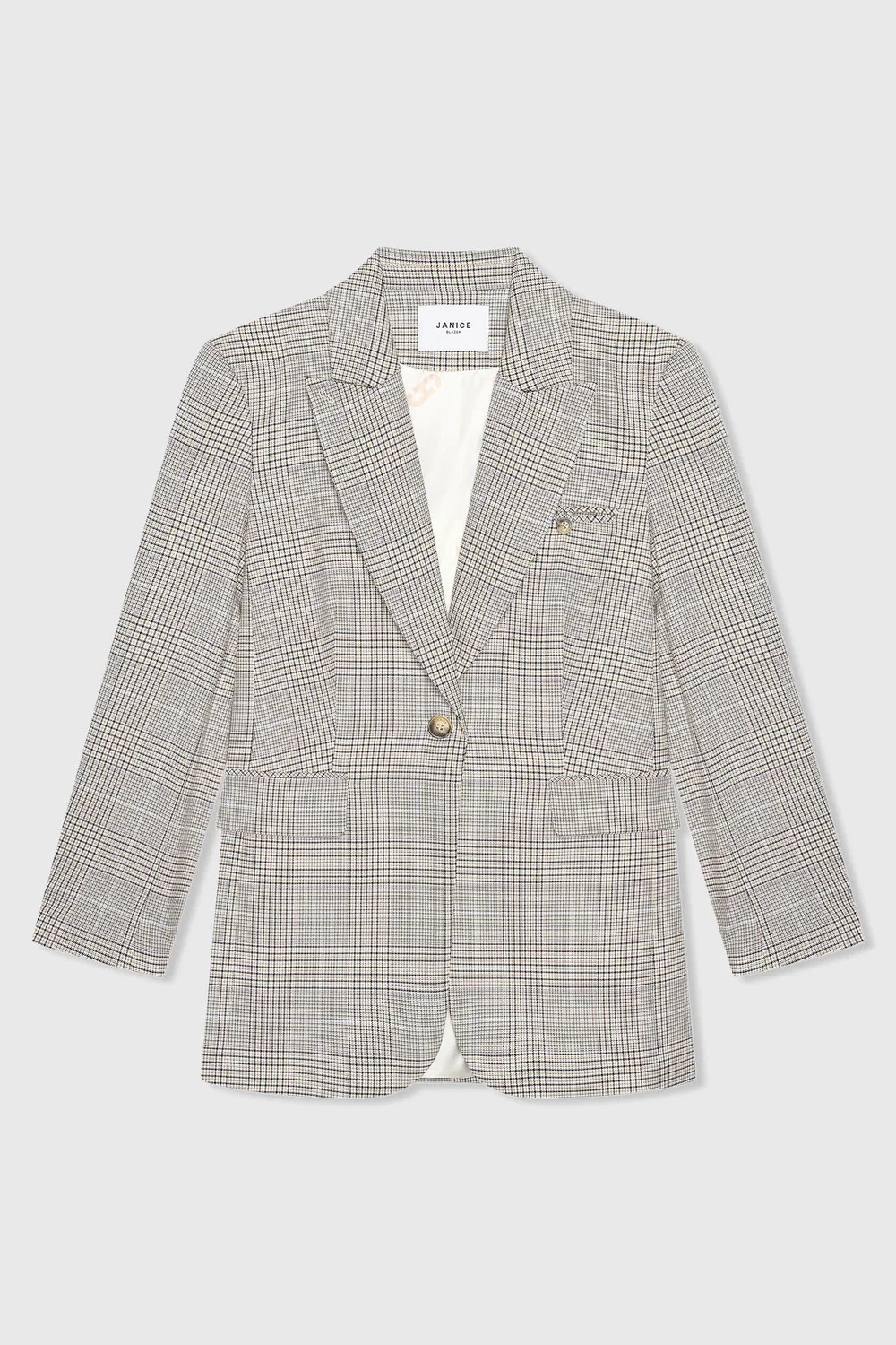 Hank Blazer, Checkered, Beige