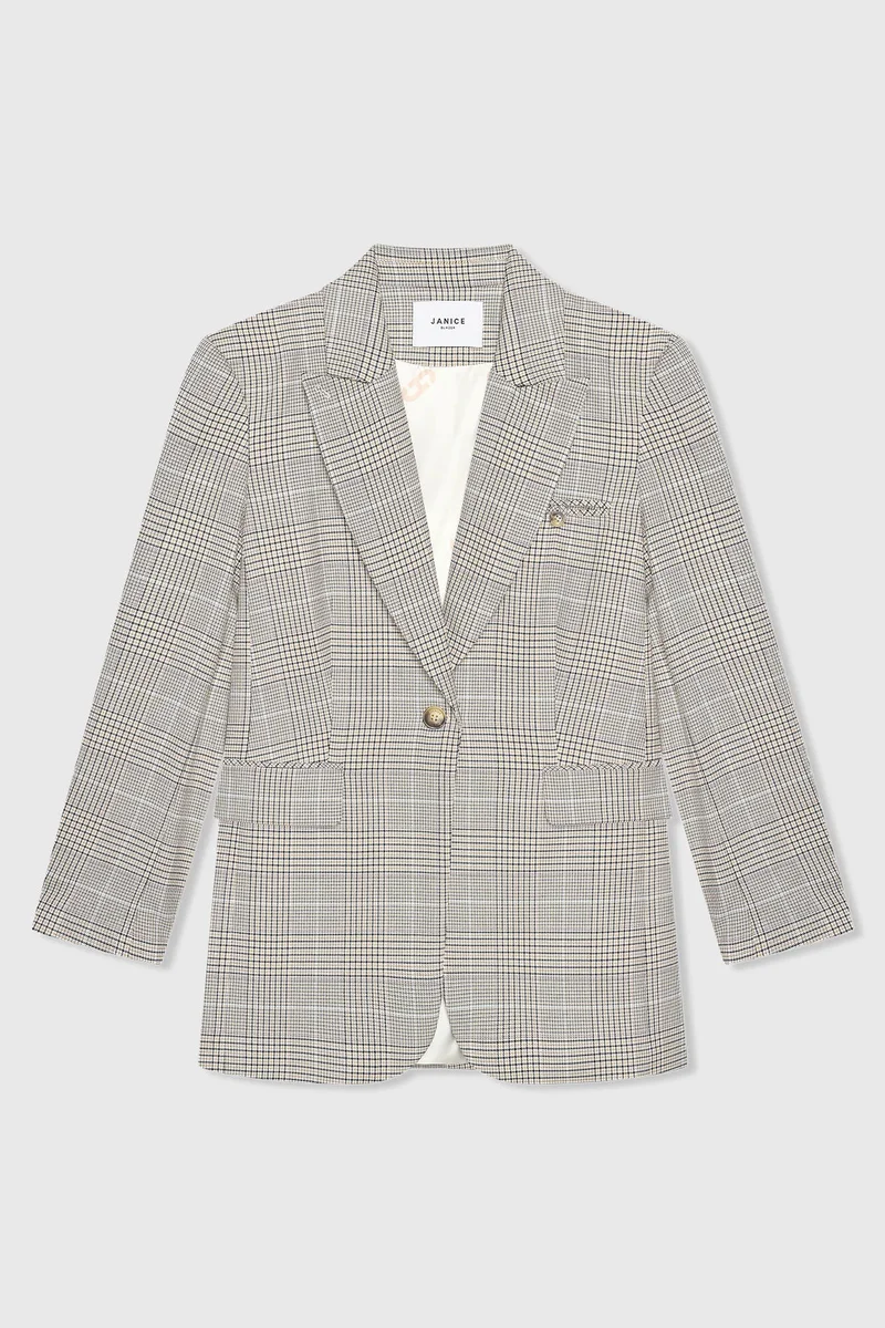 Hank Blazer, Checkered, Beige