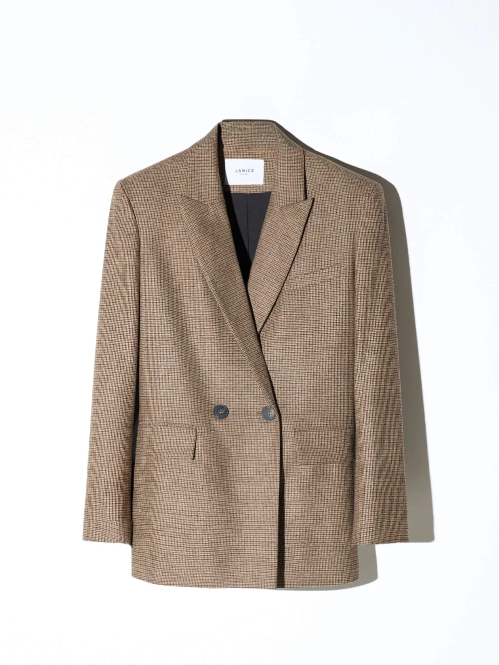 Blazer Dames Jasje Bruin Kleine Ruit Jones