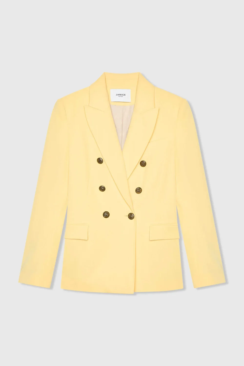 Women's Button-Down Fitted Blazer Connor Yellow