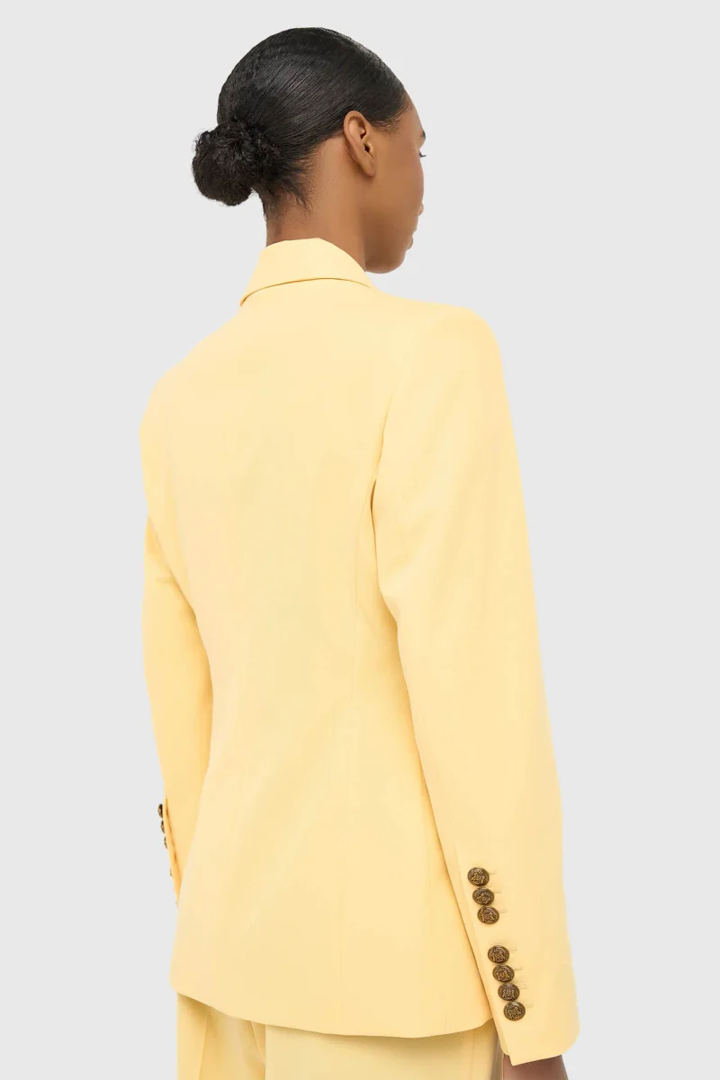 Women's Button-Down Fitted Blazer Connor Yellow