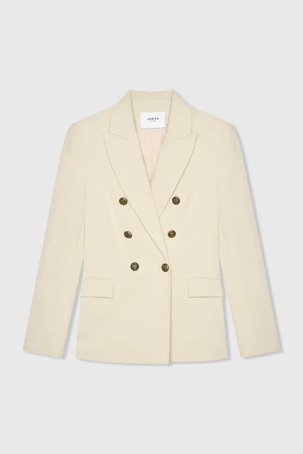 Damenblazer mit Knöpfen, tailliert, Modell Connor, grün